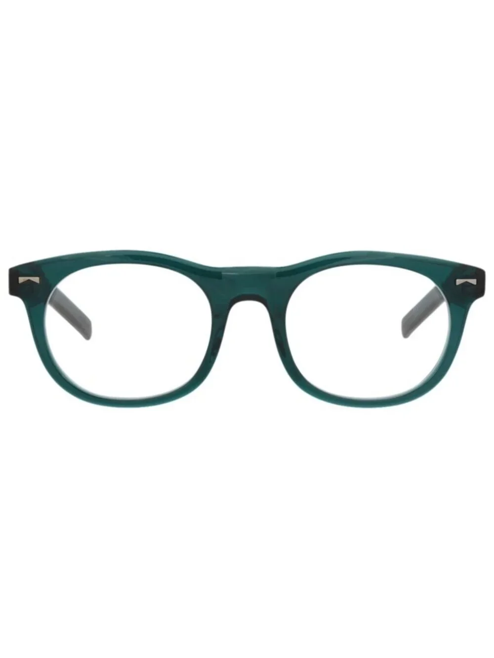 New Montblanc Women's Eyeglasses Round Oval Acetate Frame Mens Green Green